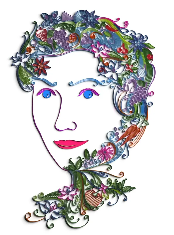 AT&T — paper quilling illustration by 2&3