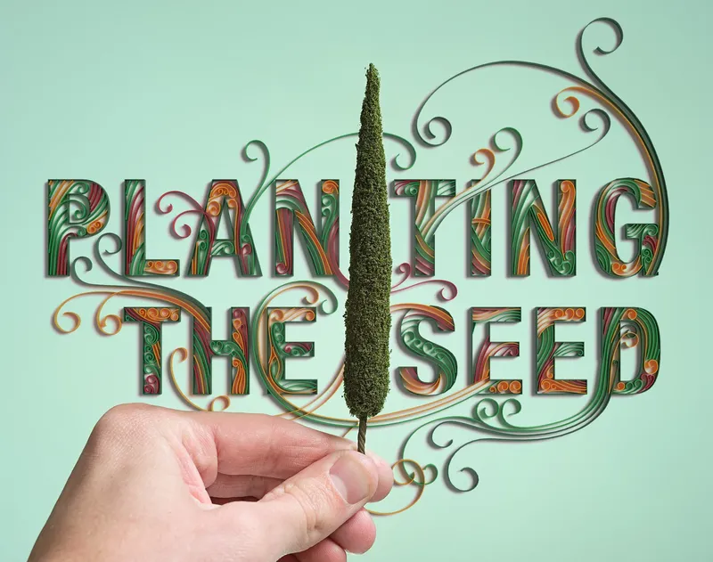 Plant the Seed — paper quilling illustration by 2&3