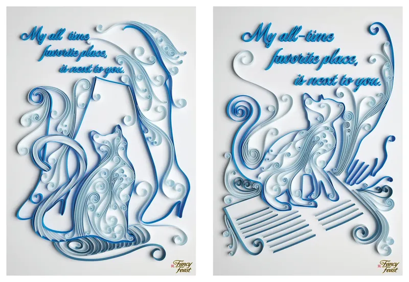 Purina — paper quilling illustration by 2&3