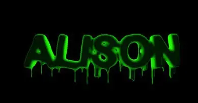 Slime letters — Imagefactory personalised image